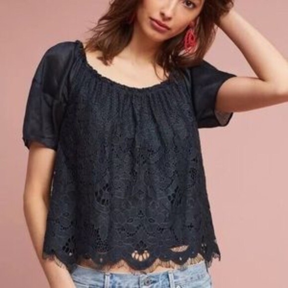 Moulinette Soeurs Women's Floral Lace Top